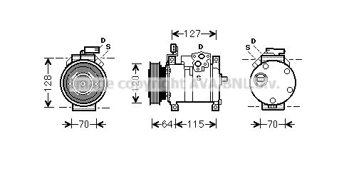 AVA QUALITY COOLING Kompresors, Gaisa kond. sistēma CRK115